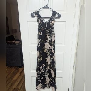 Lucky Brand Black Floral Maxi Dress